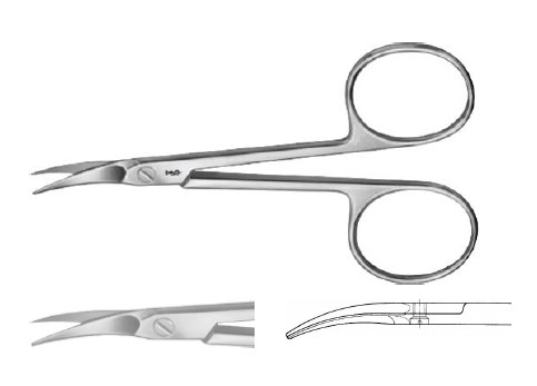 НОЖИЦІ ДЛЯ КУТИКУЛИ ВИГН. ПОКРАЩ. 90MM